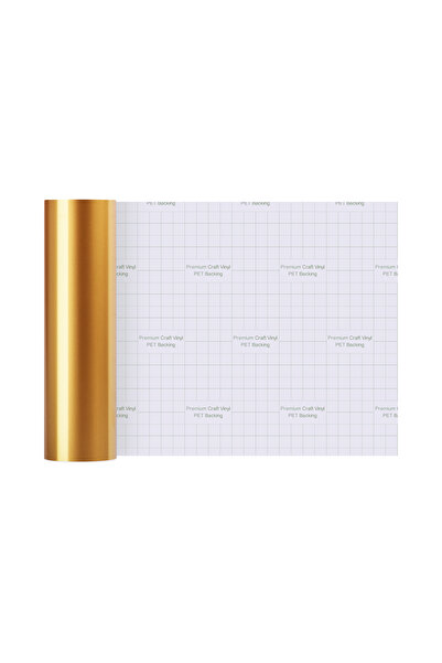 Choice35 12x120in golden 1 roll Permanent Vinyl for Cricut Maker 3/ Maker/ Ex...