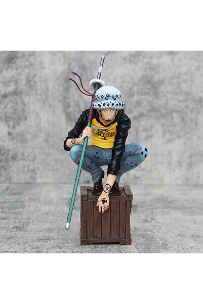 BANDAI no box 21cm One Piece Figures Trafalgar D. Water Law Action Figures An...