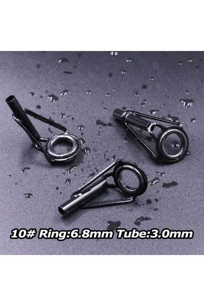 Choice Size10 3.0mm 5Pcs 5Pcs Fishing Rod Tip Guides Repair Kit Stainless Ste...