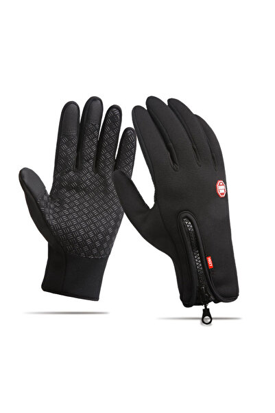 Choice L upgrade black Motorcyclist Men's Cycling Gloves Women Biker Warm Win...