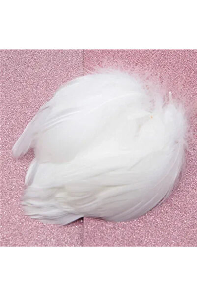 Choice 100P White White Goose Feathers 8-12cm Medium Floating Feather PlumesF...
