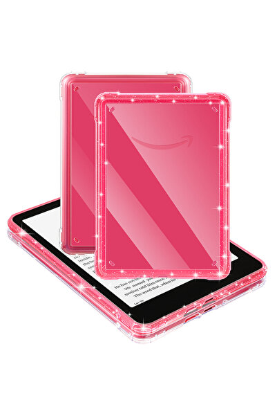 choice2 Clear Rose For 7" Kindle Paperwhite 12th Generation 2024 Shiny Glitte...