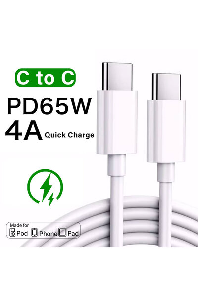 Choice1 كابل USB-C إلى Type-C بطول 2 متر، يدعم الشحن السريع PD65W 4A، متوافق ...