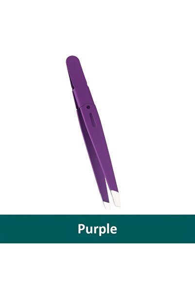 choice2 Purple Eyebrow Tweezer Colorful Hair Beauty Fine Hairs Puller Stainle...