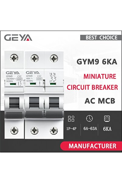 Choice6 قاطع دائرة مصغر ثنائي القطب C40A GEYA GYM9 6KA أحادي القطب ثنائي القط...