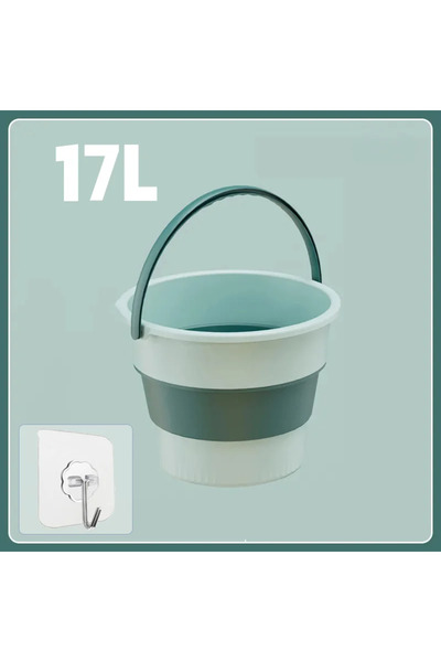 Choice Green-17L 5/10/17L Portable Folding Bucket Multifunctional Thickened S...