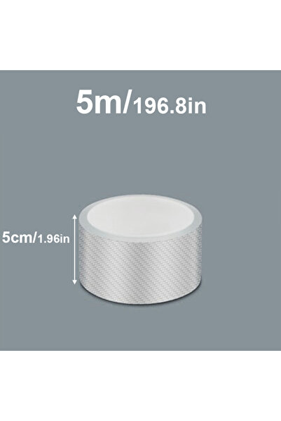 Choice13 5cmx5m 3/5/10M Transparent Carbon Fiber Car Threshold Portector Moul...
