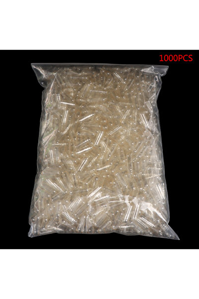 Choice 1000PCS Standard Size 0# Empty Capsules Gelatin Clear Hollow Hard Tran...