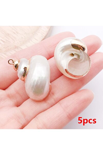 Choice4 Style 11 5pcs Natural Seashell Charms Beach Conch Pendants for DIY Br...