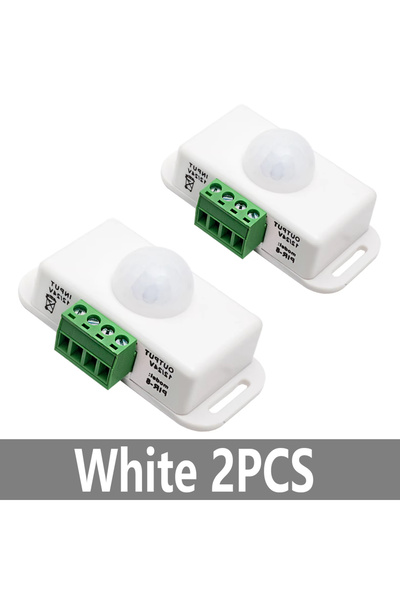 Choice3 مفتاح استشعار حركة بالأشعة تحت الحمراء (PIR) أبيض، قطعتان، 1-3 قطع، ت...