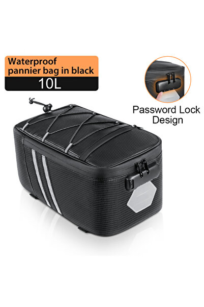 Choice3 BAG849-10L NEWBOLER Bicycle Rear Seat Bag MTB Bike Rack Bag Trunk Pan...