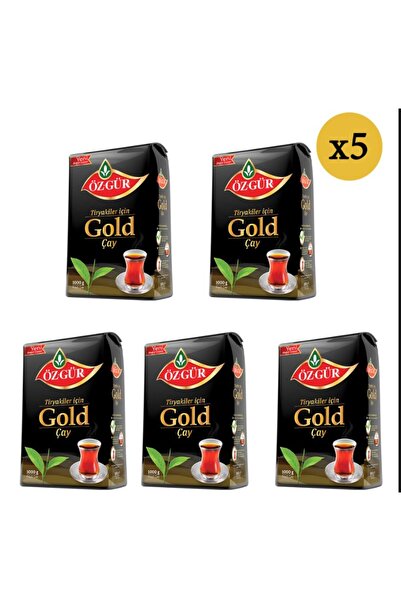 özgür çay Özgür Gold Çay 1000 G (5'li Paket)