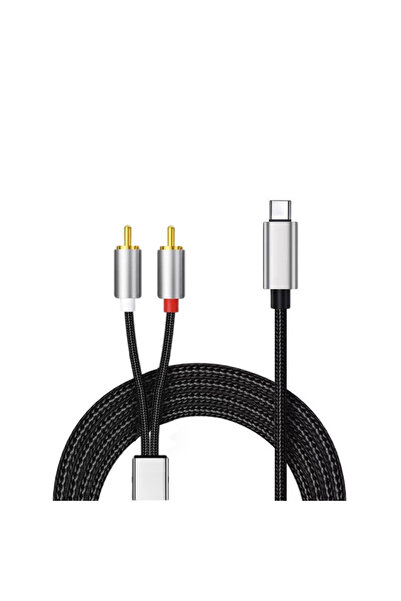 Choice7 كابل صوت USB-C إلى RCA بطول 1.2 متر، محول من النوع C إلى مقبس RCA يمي...