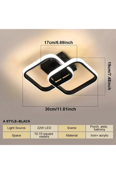 Choice Tricolor light D LED Aisle Ceiling Lights Modern Chandelier Three Colo...
