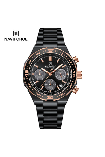 Naviforce BRGB Fashion Watch For Men High Quality Luxury Stainless Steel Wate...