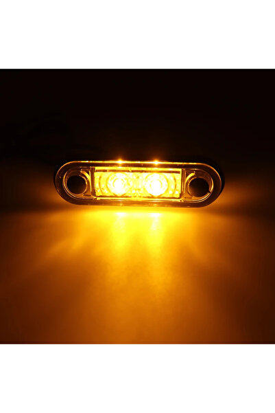 Choice3 10Pcs Yellow 10pcs 12/24V Waterproof LED Side Marker Lights Clearance...