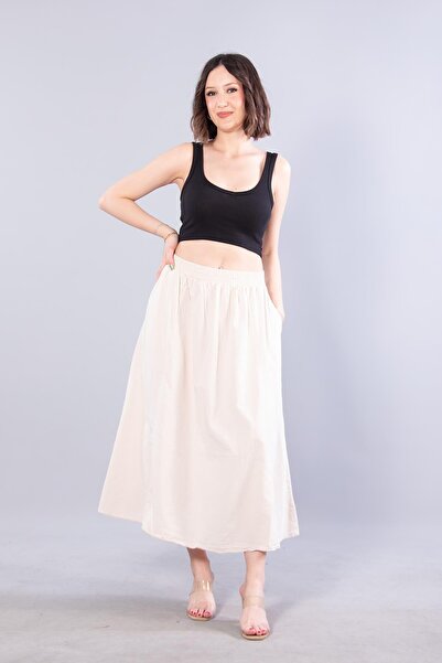 Mckanzie 4449 Poplin Long Skirt