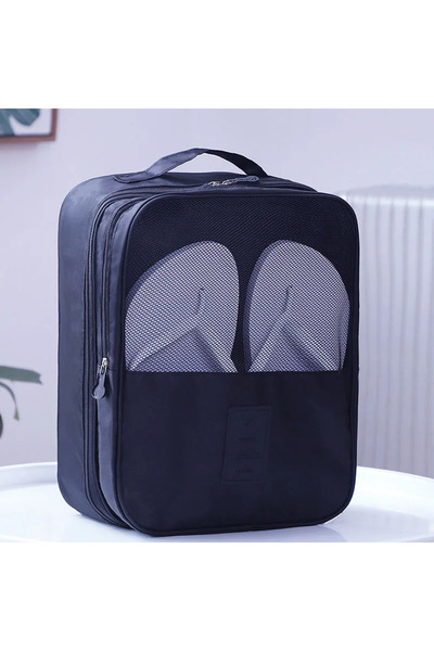 Choice Dark Blue 3 layers Portable Travel Shoe Bag Multifunction Toiletries S...
