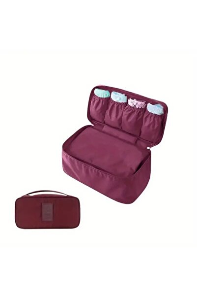 Choice Wine red G1374C Simple Portable Underwear Storage Bag Lightweight Dust...