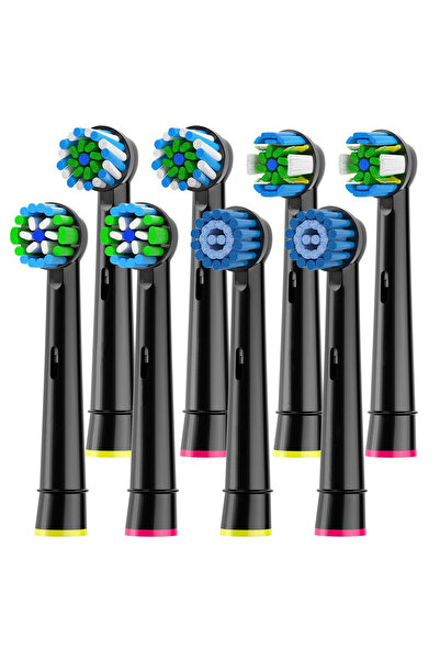 Choice Black 8pcs Toothbrush Head Compatible with Oral B Electric Toothbrush,...