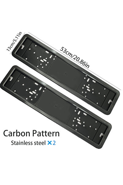 Choice6 2 Stainless steels Number Plate Holder License Plate Holder Mount EU ...