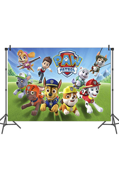 PAW PATROL 150x100cm 5 Original party background decoration children birthday...