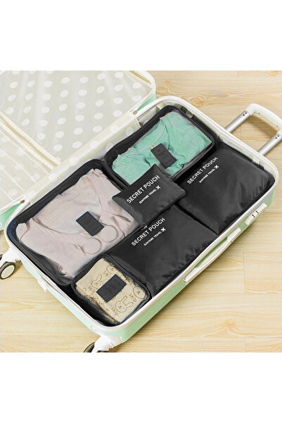 Choice Black 6-piece/set Travel Storage Bag Portable Large Capacity Waterproo...