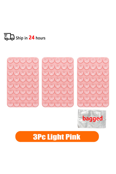 Choice Light Pink-3PC Double Sided Silicone Suction Cup Phone Case Detachable...