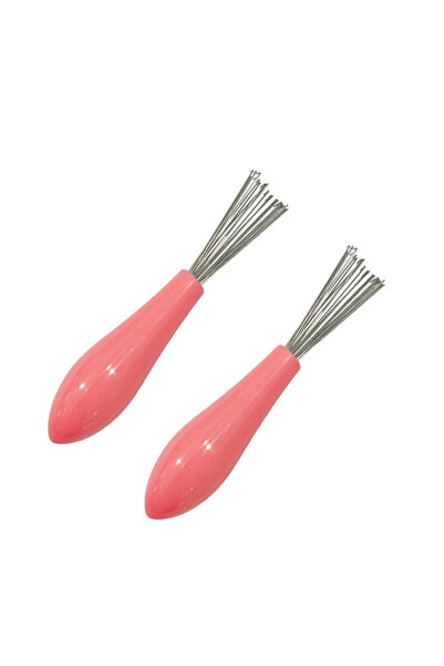 choice2 2PCS Pink Comb Hair Brush Cleaner Plastic Handle Cleaning Brush Remov...