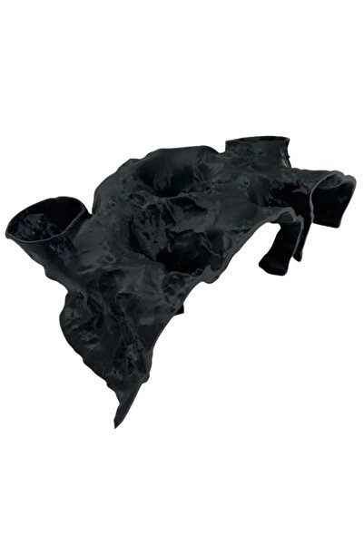 Choice3 Black Funny 3D Printing Fish Tank Underground Cave Rest Safe Betta Ca...