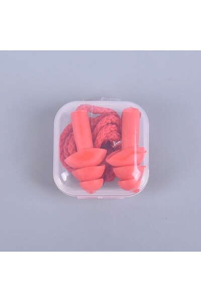 Choice POD4277-RD 1 Pc Silicone Ear Plugs Sleep Earplugs Noise Reduction Swim...