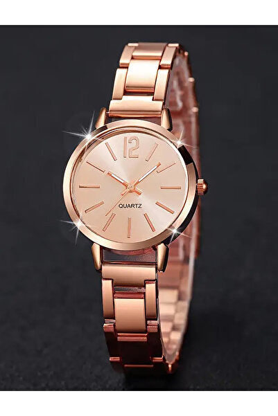 Choice Rose Gold 3PCS casual fashion Rhinestone alloy graduated ladies quartz...