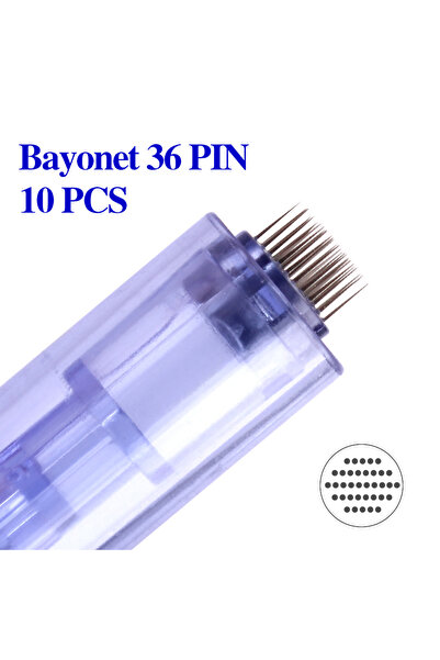 Choice19 10pcs 36pin Bayonet Slot Cartridge Needle for A6 Dr Pen Microneedle ...