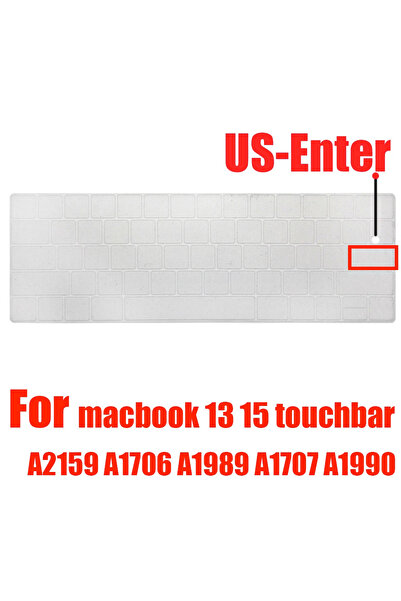 choice2 US Clear A2159 Keyboard Cover Skin for MacBook Pro with Touch Bar 13"...