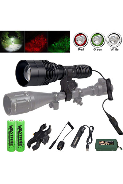 Choice4 ZOOM Package E 3in1 Multicolor Zoom Flashlight Tactical White/Red/Gre...