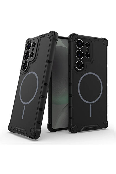 Choice60 Samsung S24 Plus black Anti-slip Bumper Armor Magnetic Phone Case Fo...