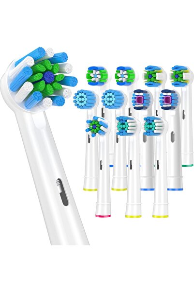 Choice3 12Variety Pack White 4-12pcs Replacement Brush Heads For Oral-B Elect...