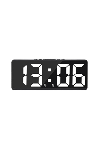 Choice white Multifunctional LED Number Clock Color Nightlight Temperature Ca...