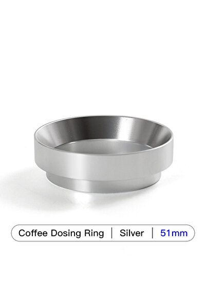 Choice Silver 51mm Espresso Dosing Funnle Coffee Dosing Ring Magnetic 51mm 54...