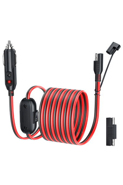 Choice1 Newly upgraded Anchtek 16AWG 12V Cigarette Lighter SAE Battery Charge...