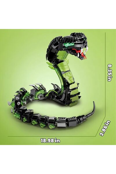 Choice Mechanical Snake 2025 Mechanical Snake Building Blocks Sets 689Pcs STE...