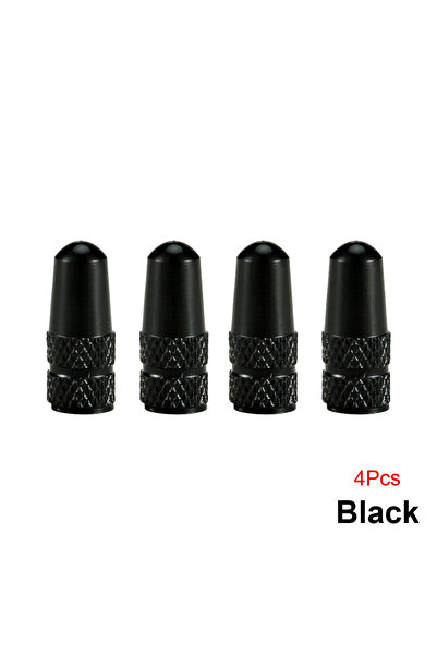 choice2 black4PCS 4PCS Aluminum Alloy Presta Valve Caps French Air Valve Cove...