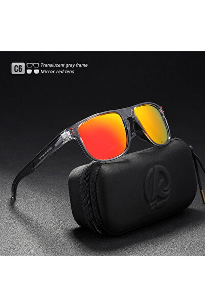 Choice Black hard case C6 KDEAM Durable Lightweight Polarized Sunglasses All-...