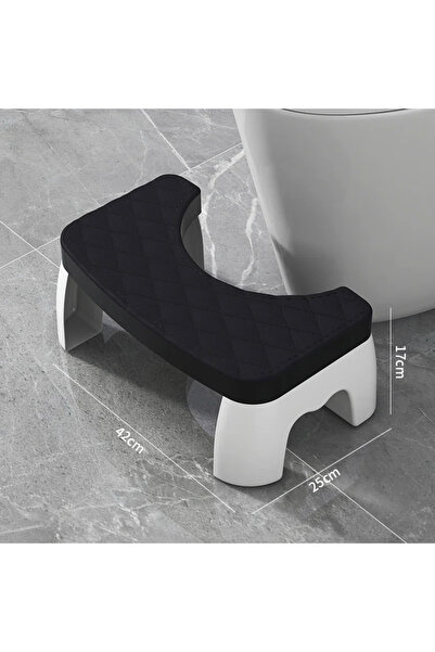 Choice Black 1 PCS Toilet Squat Stool Removable Non-slip Toilet Seat Stool Po...