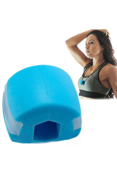 Choice blue Silica Gel Face Fitness Ball Jaw Exerciser Facial Toner Reduce Do...