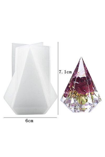 Choice 7.1x6cm 8Styles Ring Holder Cone Resin Molds Pyramid Silicone Mold for...