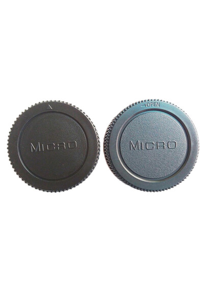 Choice Micro camera Body cap + Rear Lens Cap for Canon nikon for Pentax Olymp...