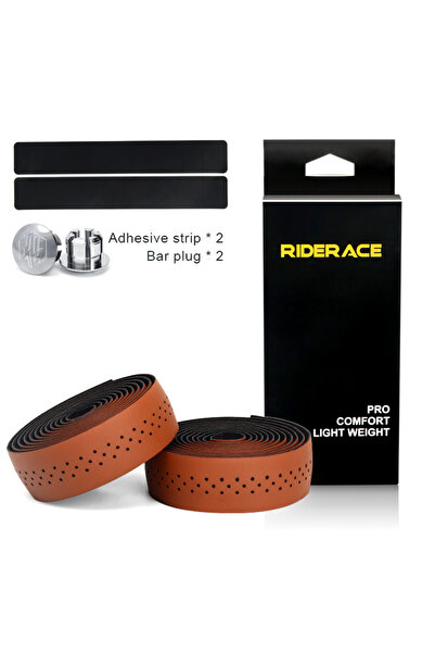 Choice BROWN RIDERACE Bicycle Handlebar Tape Road Bike Handle Bar Tapes Anti-...