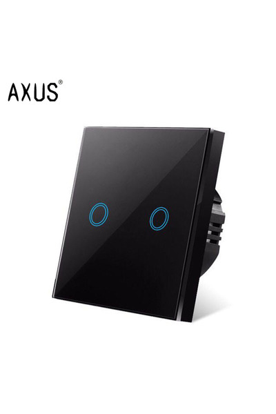Choice13 black touch two AXUS EU Touch Switch AC100-240V Led backlight Panel ...