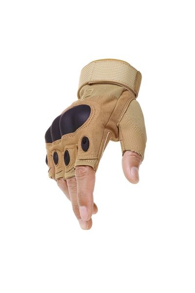 Choice L Sand color Half Finger Men's Gloves Outdoor Tactical Gloves Sports S...